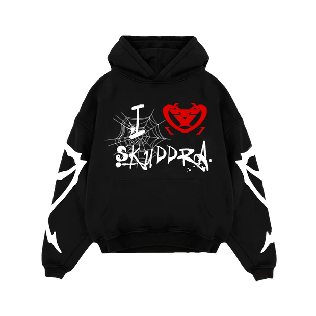 I LOVE SKUDDRA HOODIE
