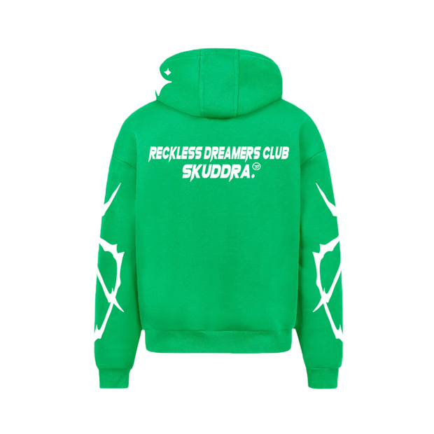 SKUDDRA GREENISH ZIP HOODIE