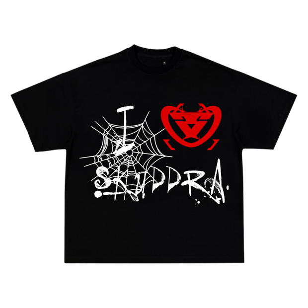 I LOVE SKUDDRA BLACK TEE