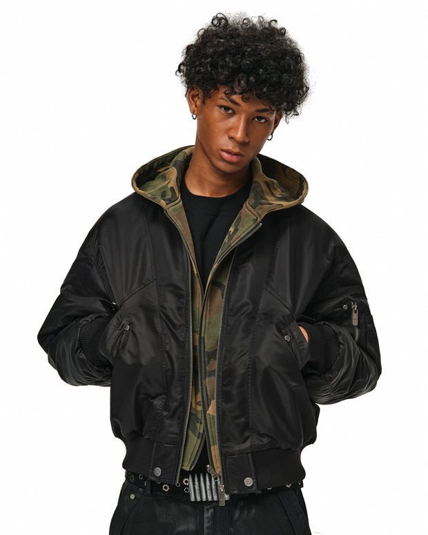 Reversible Camouflage Layered-Style Bomber
