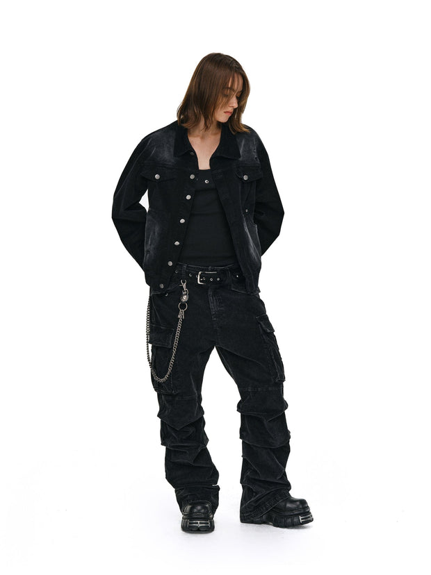 Corduroy Distressed Washed Jacket