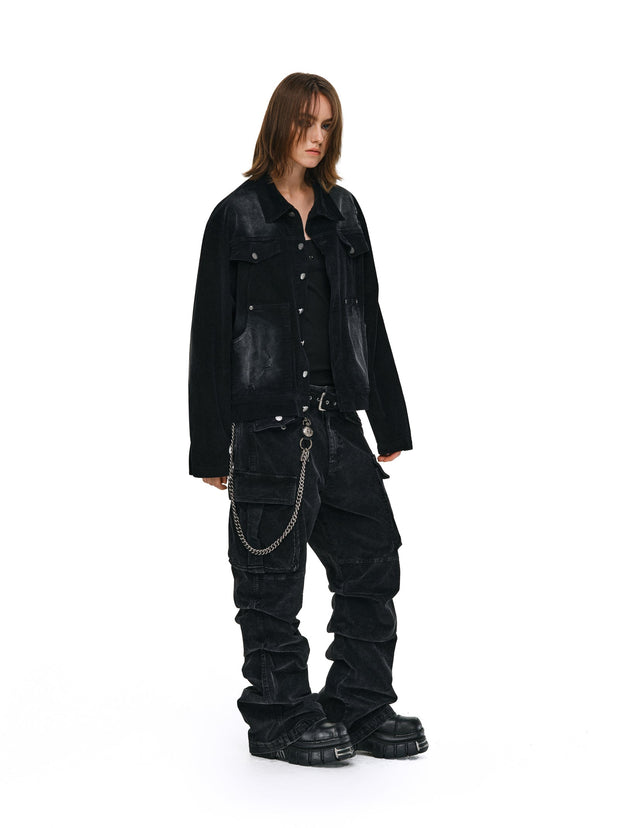 Corduroy Distressed Washed Jacket