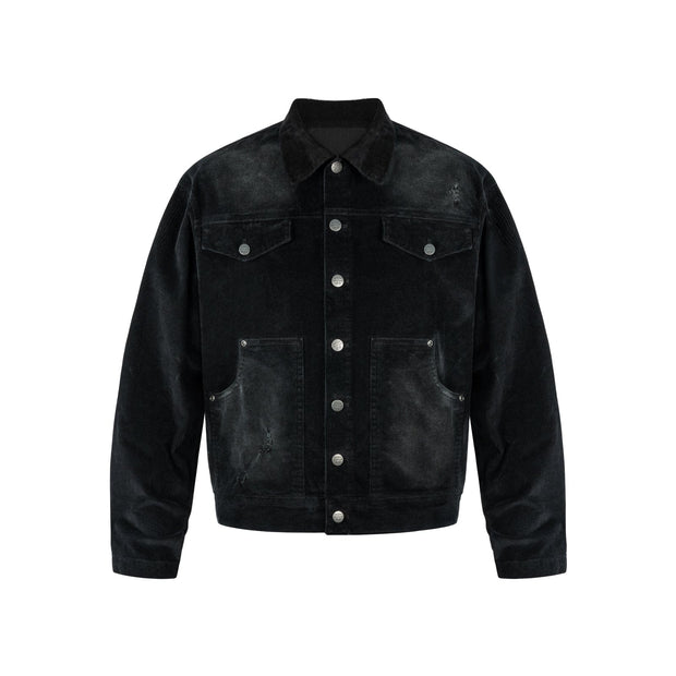 Corduroy Distressed Washed Jacket