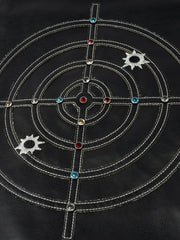 Gemstone Raglan Leather Varsity Jacket