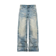 Rhinestone Detailed Loose Fit Denim